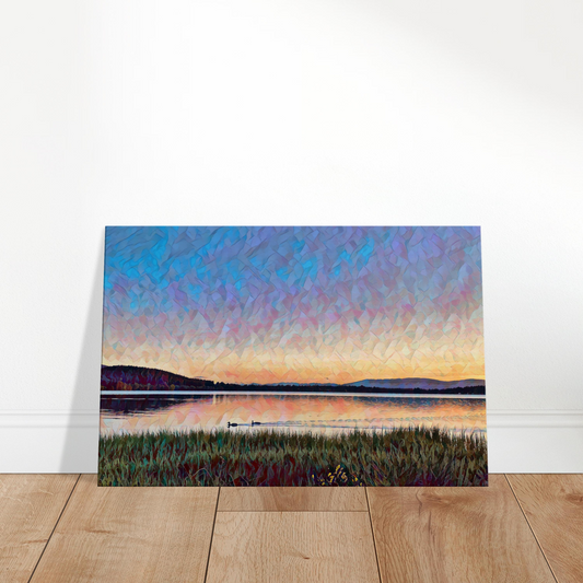 Loch Morlich Sunset Wall Canvas